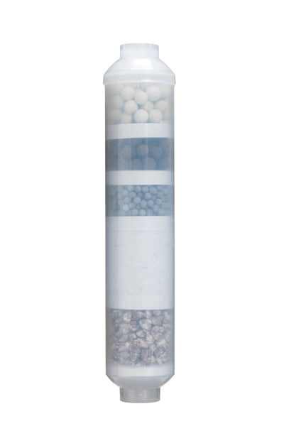 Natural Mineral Increasing PH+ Alkaline Water Filter Cartridge Replacement 10-inch Inline (Alkaline Calcite/Bio Ceramic/Tourmaline /Mineral Stone/ORP Ball) for Reverse Osmosis Drinking Water Filters - G-Water