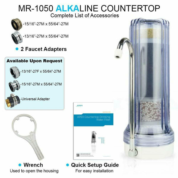 G-Water 10-Stage Countertop Alkaline Drinking Water Filter System - G-Water