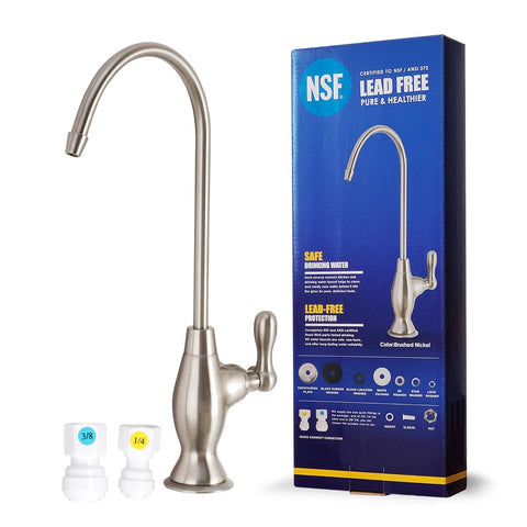 NSF Certification Lead-Free Water Filtration Reverse Osmosis Faucet Advanced RO Tap for Drinking, Kitchen Sink Cooking, Cleaning