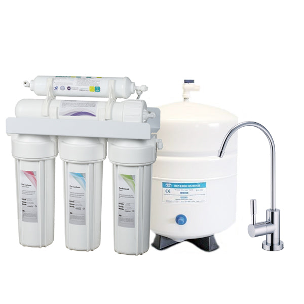 G-Water 5 Stage Drinking Water Reverse Osmosis Filtration System - G-Water